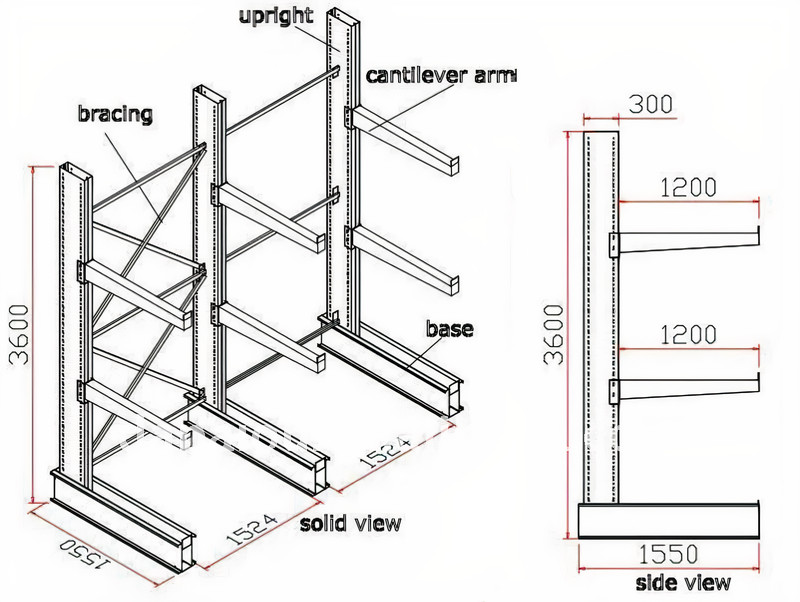 Cantilever Racking System By Urs To, Cantilever Pallet Rack Shelving