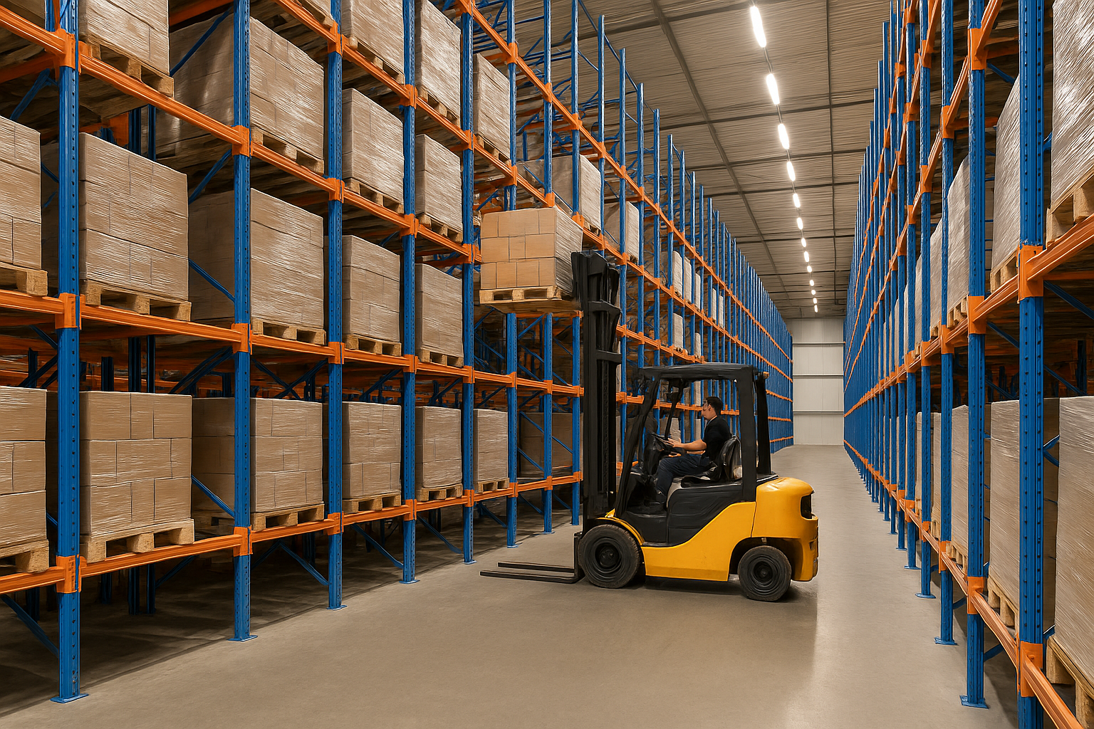 Drive-In Pallet Rack Warehouse System