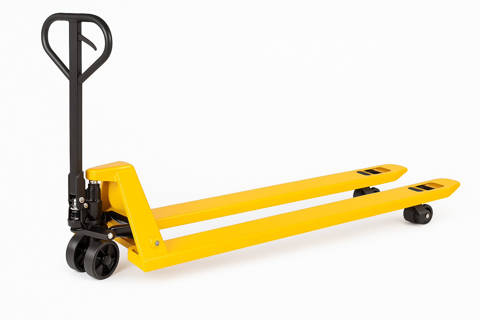 Narrow Pallet Jack for confined spaces and tight aisles