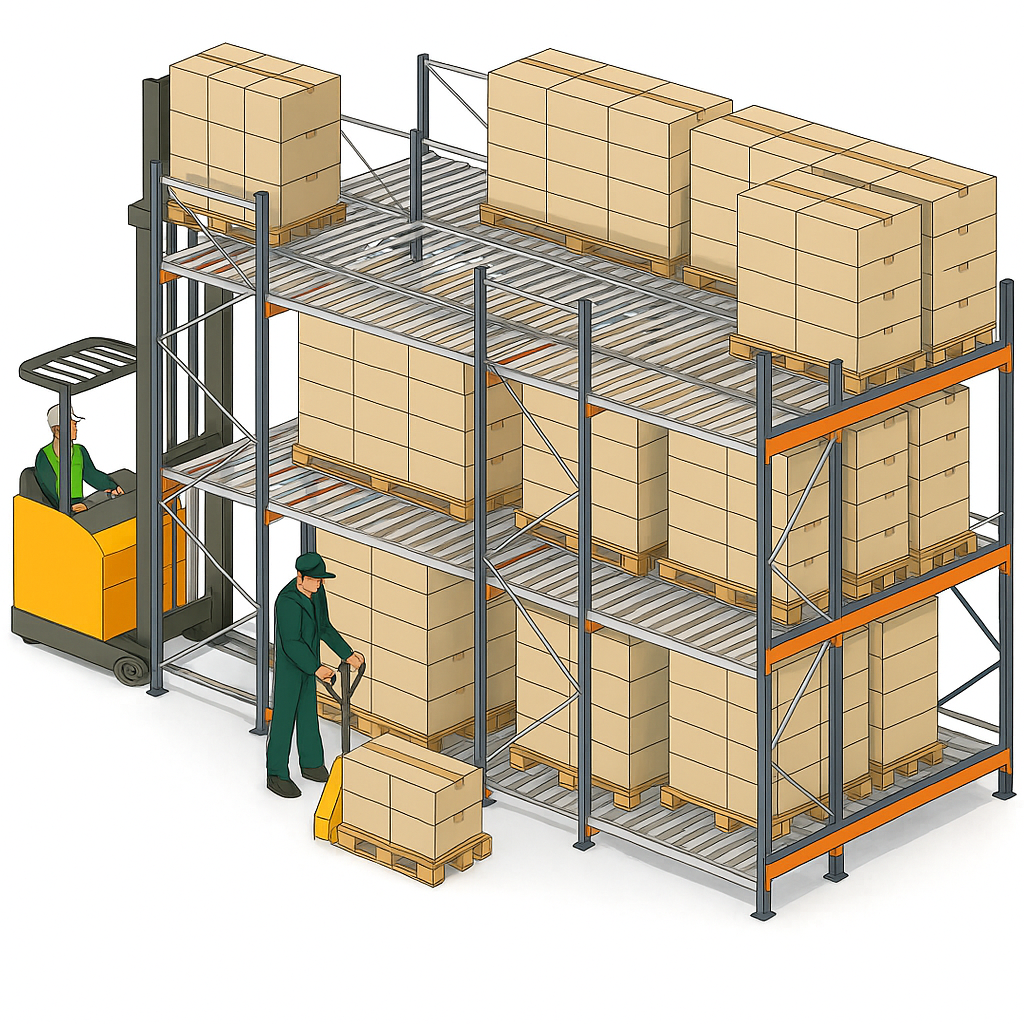 Pallet Flow Racks Icon