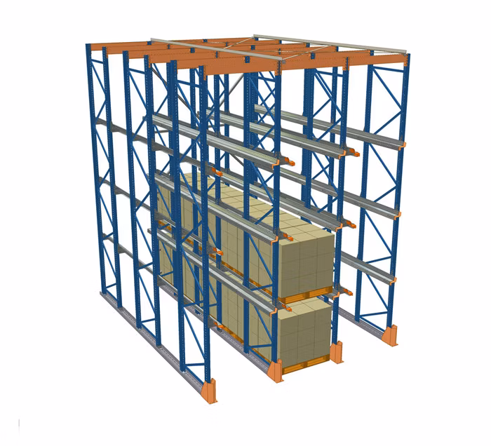 High volume storage with Drive-In rack