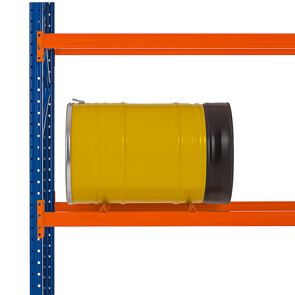 Drum Storage Accessories in a rack