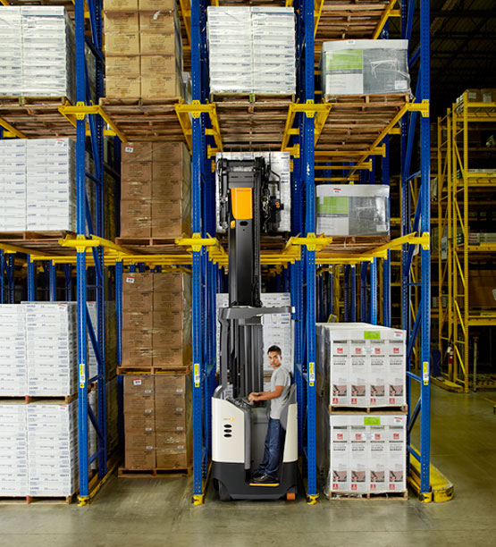 Forklift Loading Pallets