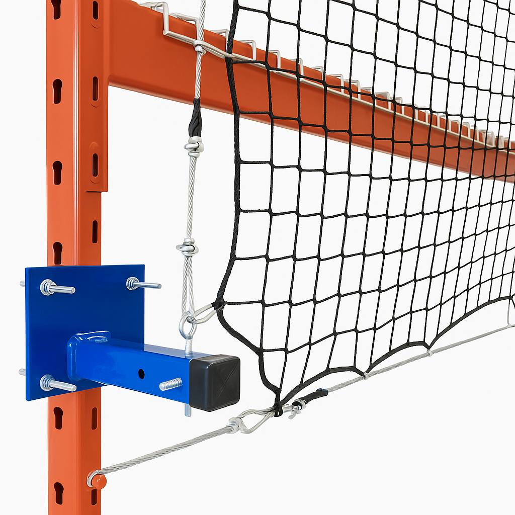 Safety Netting preventing items from falling