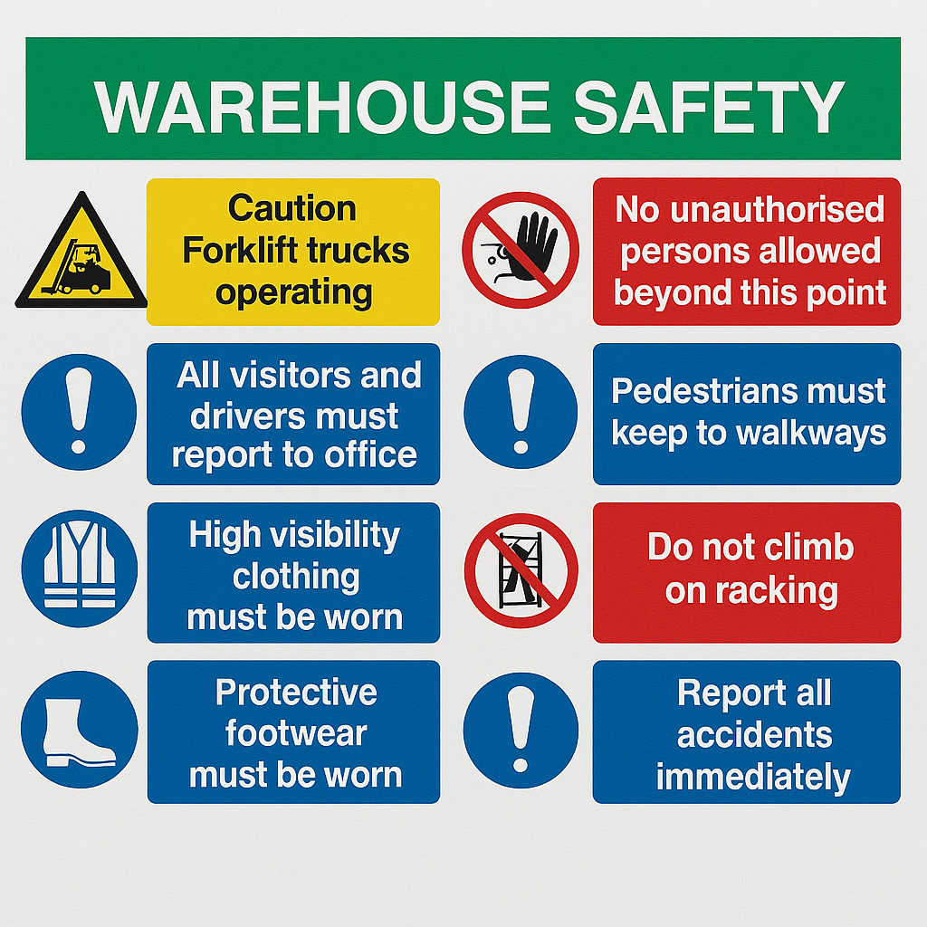 Safety Signage for Warehouse Compliance