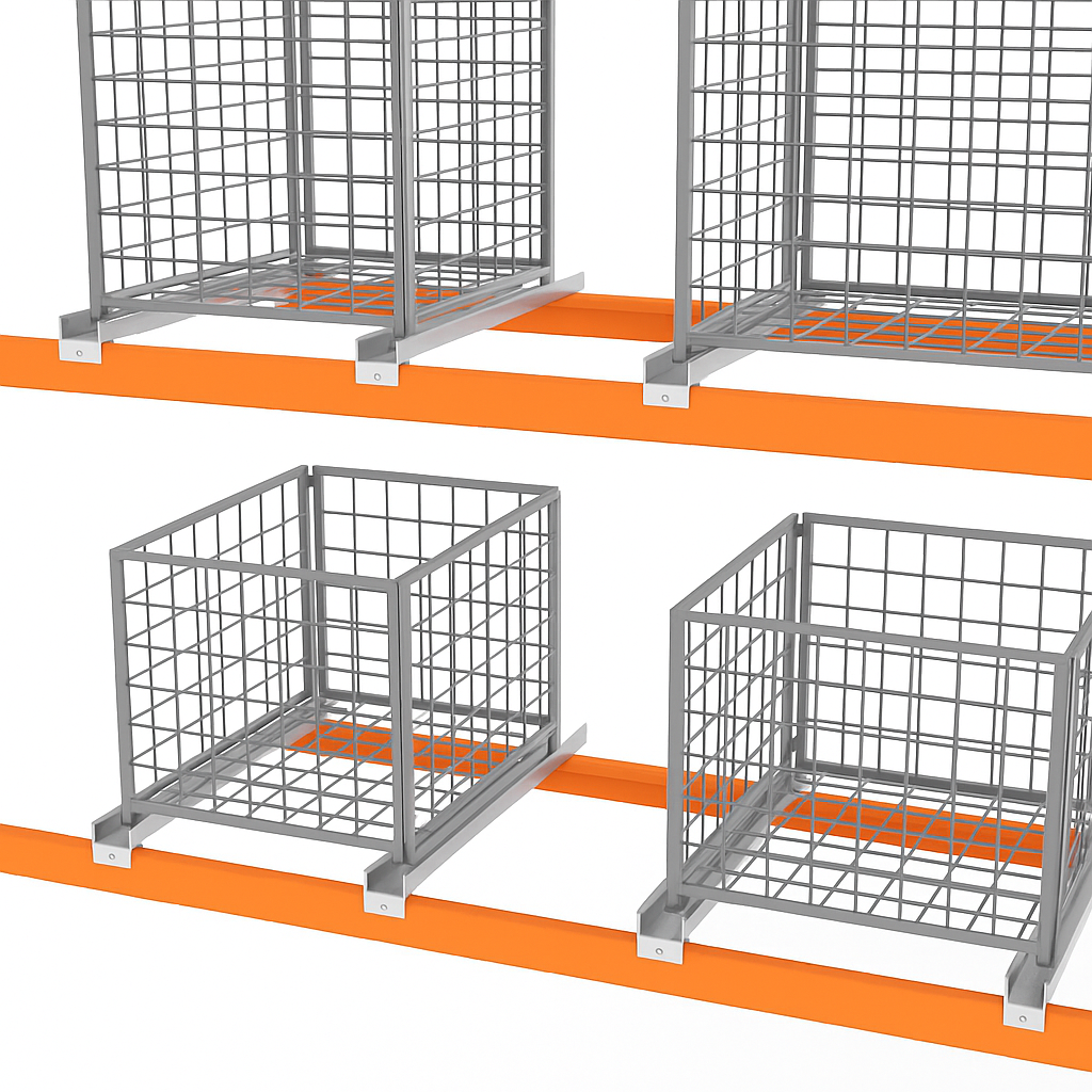 Skid Channels for storing items on skids