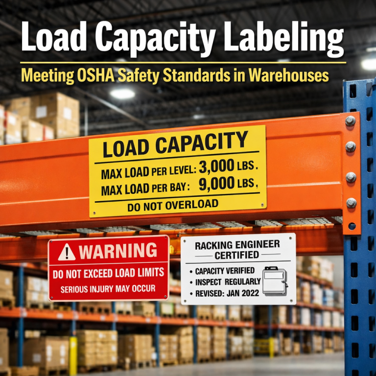 Machine Load Label Load Capacity Labeling for OSHA Compliance | Warehouse Safety Guide